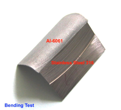 Demonstration of joining Aluminium and Stainless Steel
